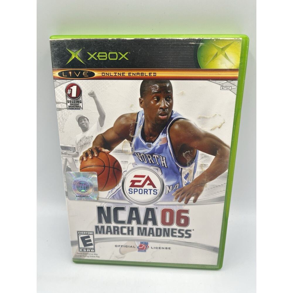NCAA March Madness 06 (Original OG Xbox, 2005) Complete w/ Manual CIB Tested
